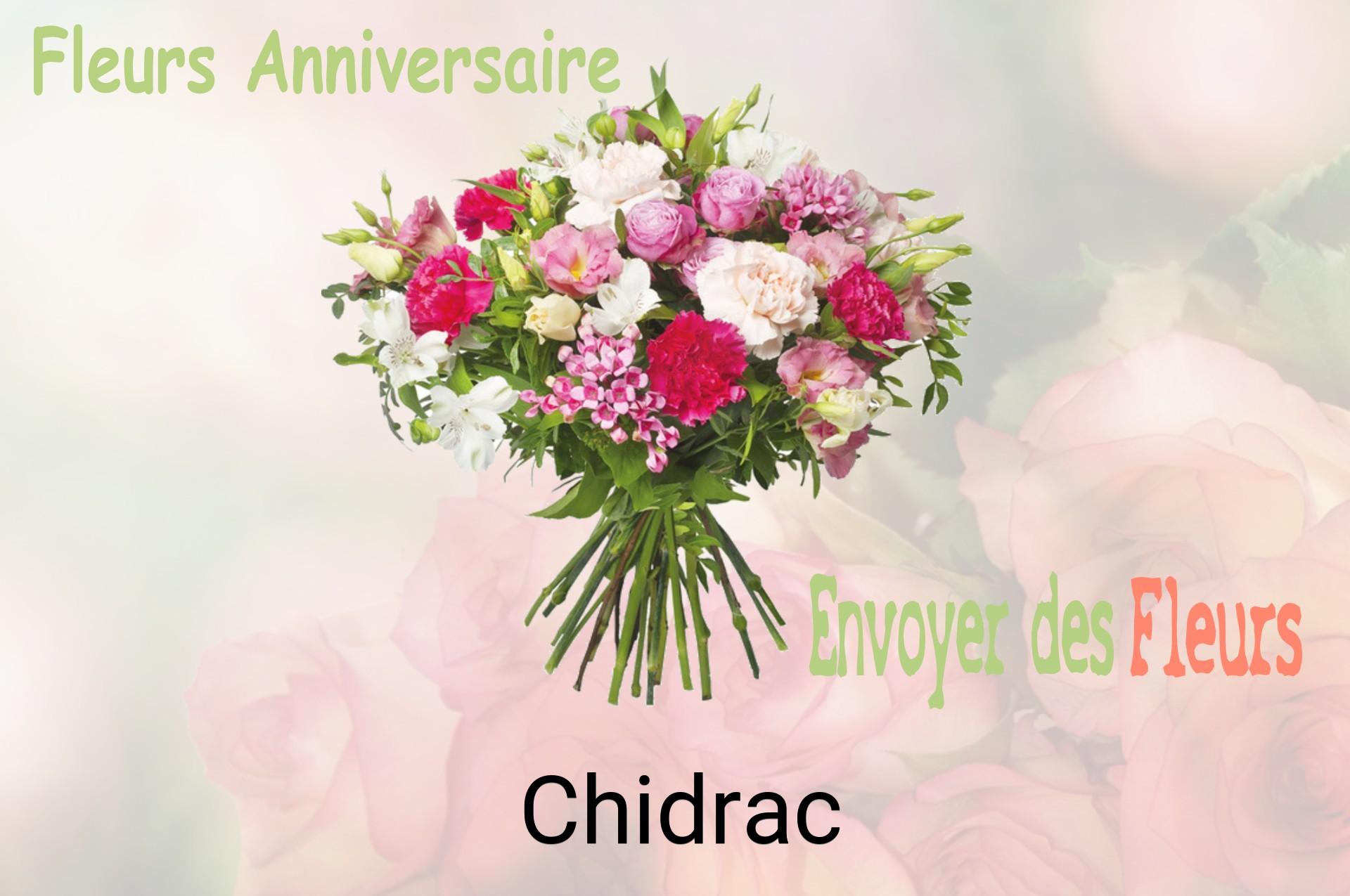 Bouquet de fleurs d’anniversaire livré à Chidrac