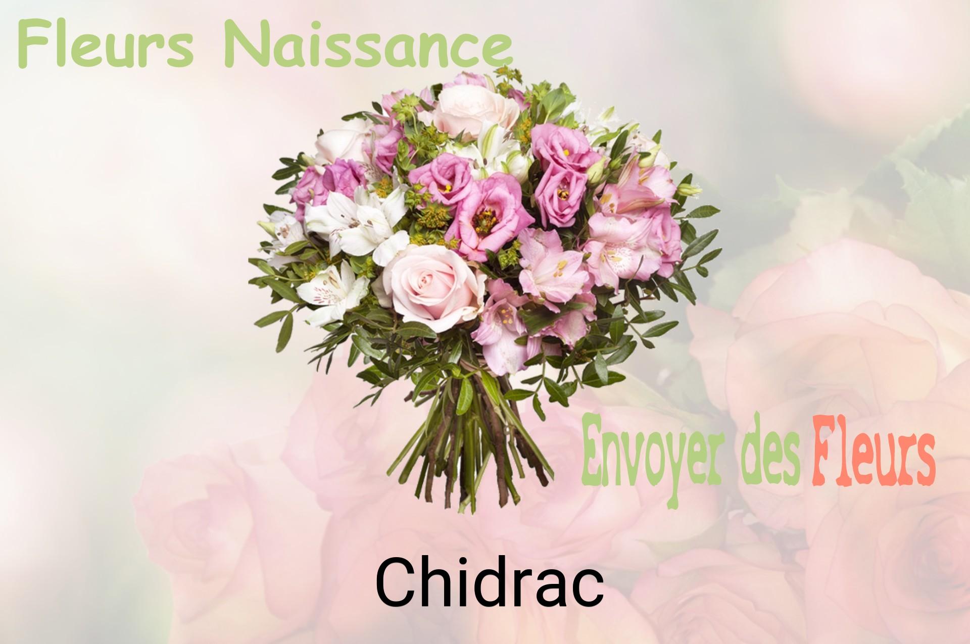 Bouquet de fleurs de naissance livré à Chidrac